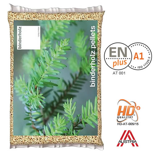Pellet Binderholz ENplus A1 – 100% Abete rosso