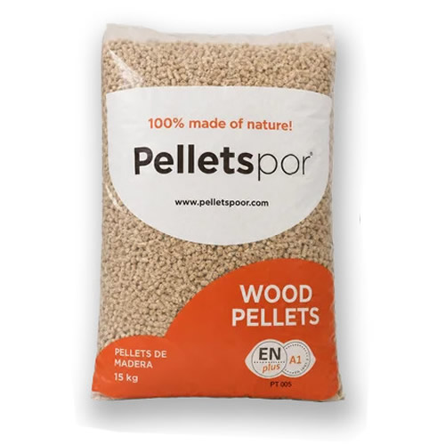Pellet di conifera chiara